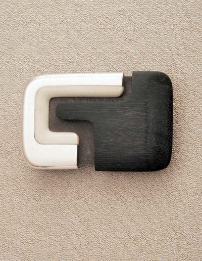 buckle: silver, ebony, walrus ivory