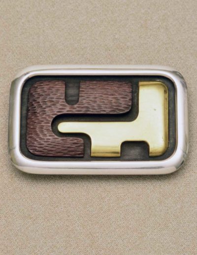 buckle: silver, brass, wood