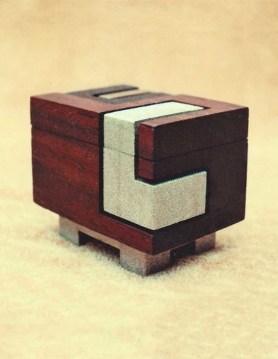 box: vermilion wood, brass (view #2)